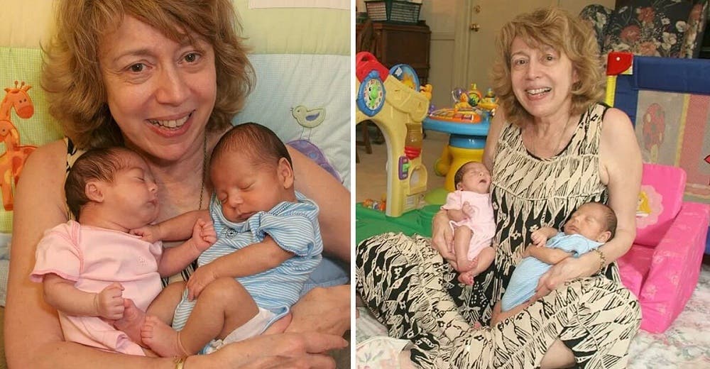 Mujer se convierte en madre de gemelos a los 59 y su hija de 32 años deja de hablarle