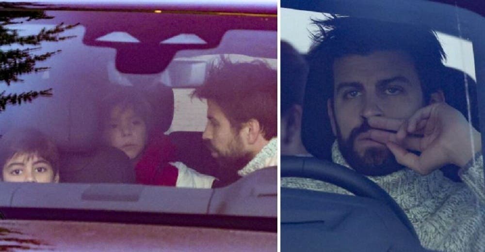 Captan a Piqué recogiendo a sus hijos en casa de Shak, hizo de todo para no toparse con ella