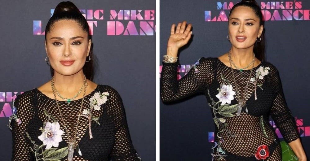 A sus 56 años, Salma Hayek se roba miradas con un vestido que dejó ver su sensual figura