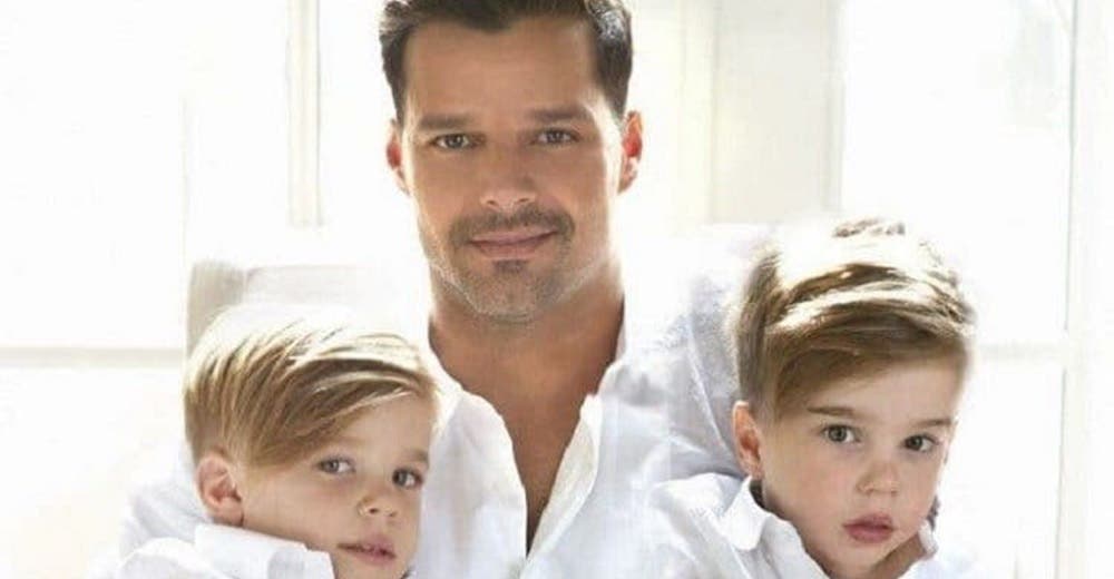 Hijos mellizos de Ricky Martin ya tienen 14 años, uno de ellos es idéntico a la supuesta mamá