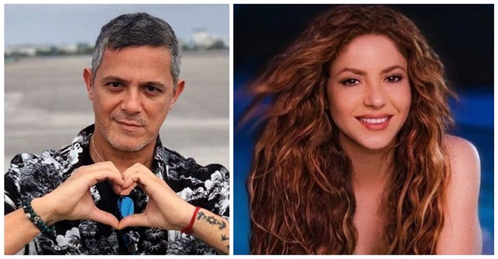 Alejandro Sanz no puede evitar reaccionar al baile de Shak en diminuto y escotado vestido negro