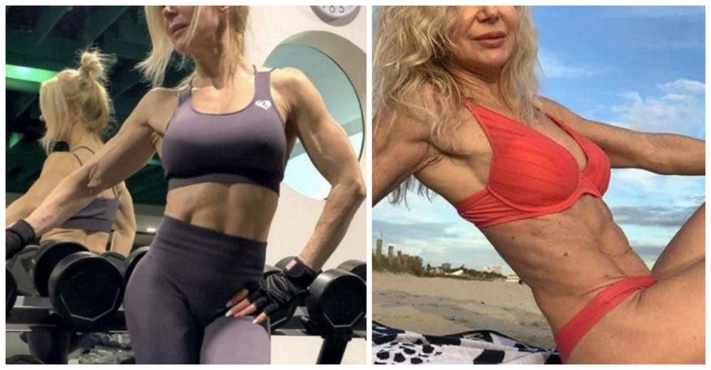 Abuela de 64 años presume su cuerpazo fuerte y tonificado