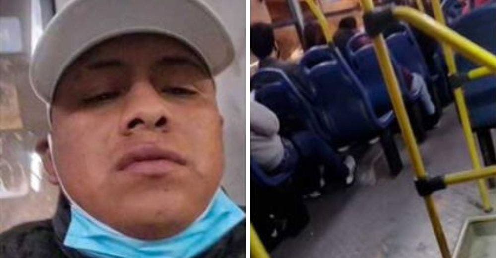 Subió al bus y todos los pasajeros comenzaron a guardar sus pertenencias: “No sé si es por mí”