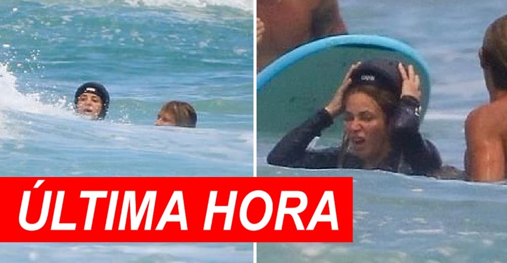 Shakira sufre un accidente haciendo surf y su atractivo instructor salta para salvarla